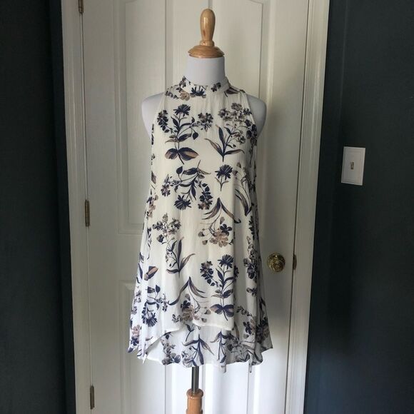 Paper Crane Floral Halter Dress - Picture 1 of 6